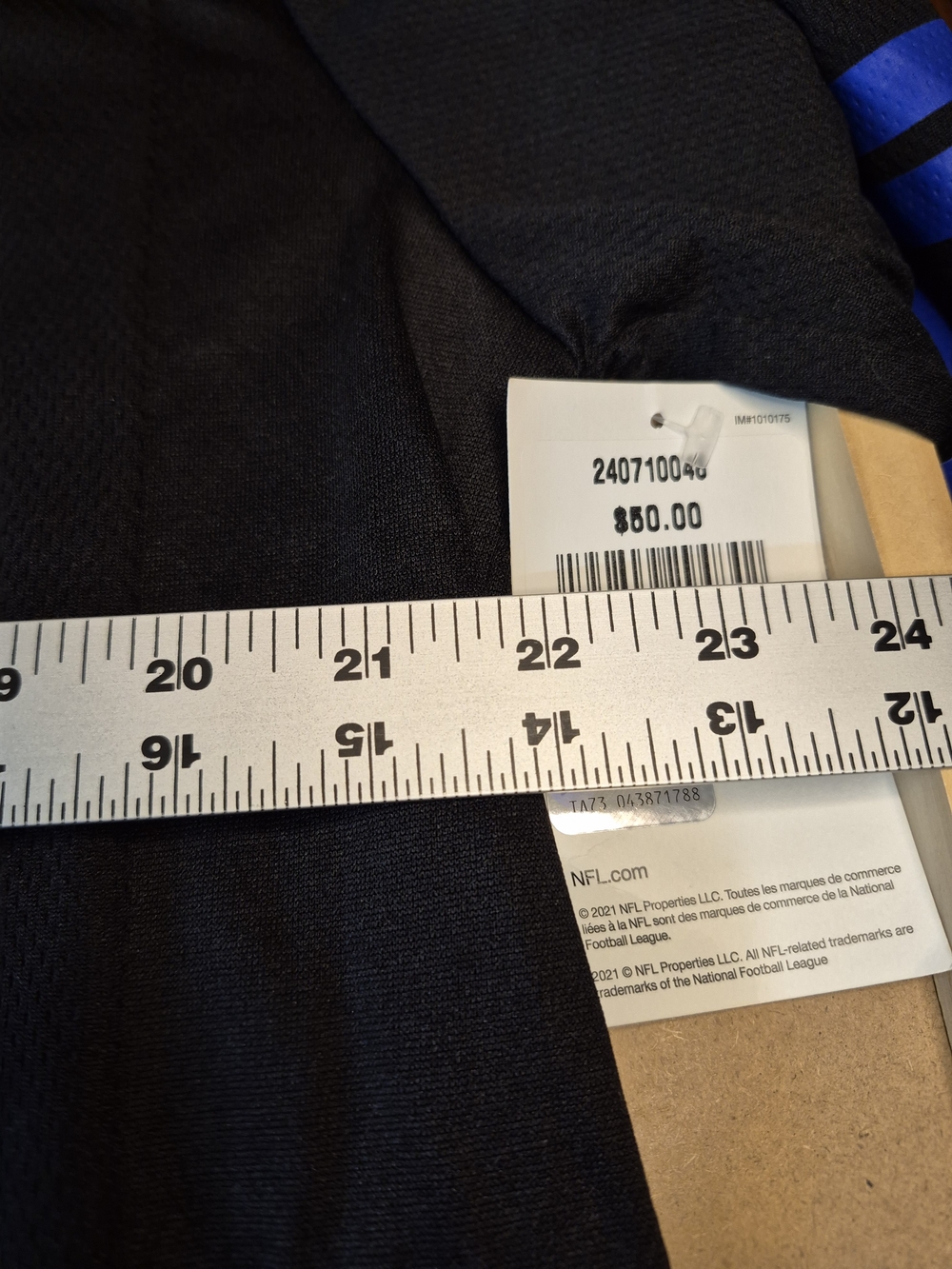 NFLPA Men's Black & Blue # 11 Parsons Football Jersey - Picture 9 of 10
